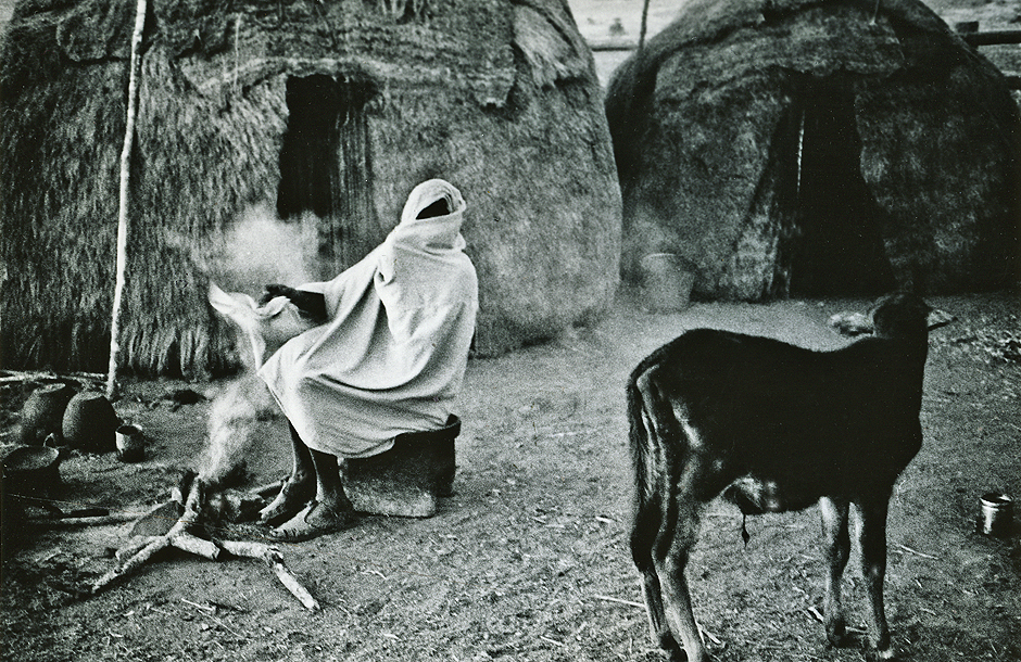 Nomads in Kenya by campfire